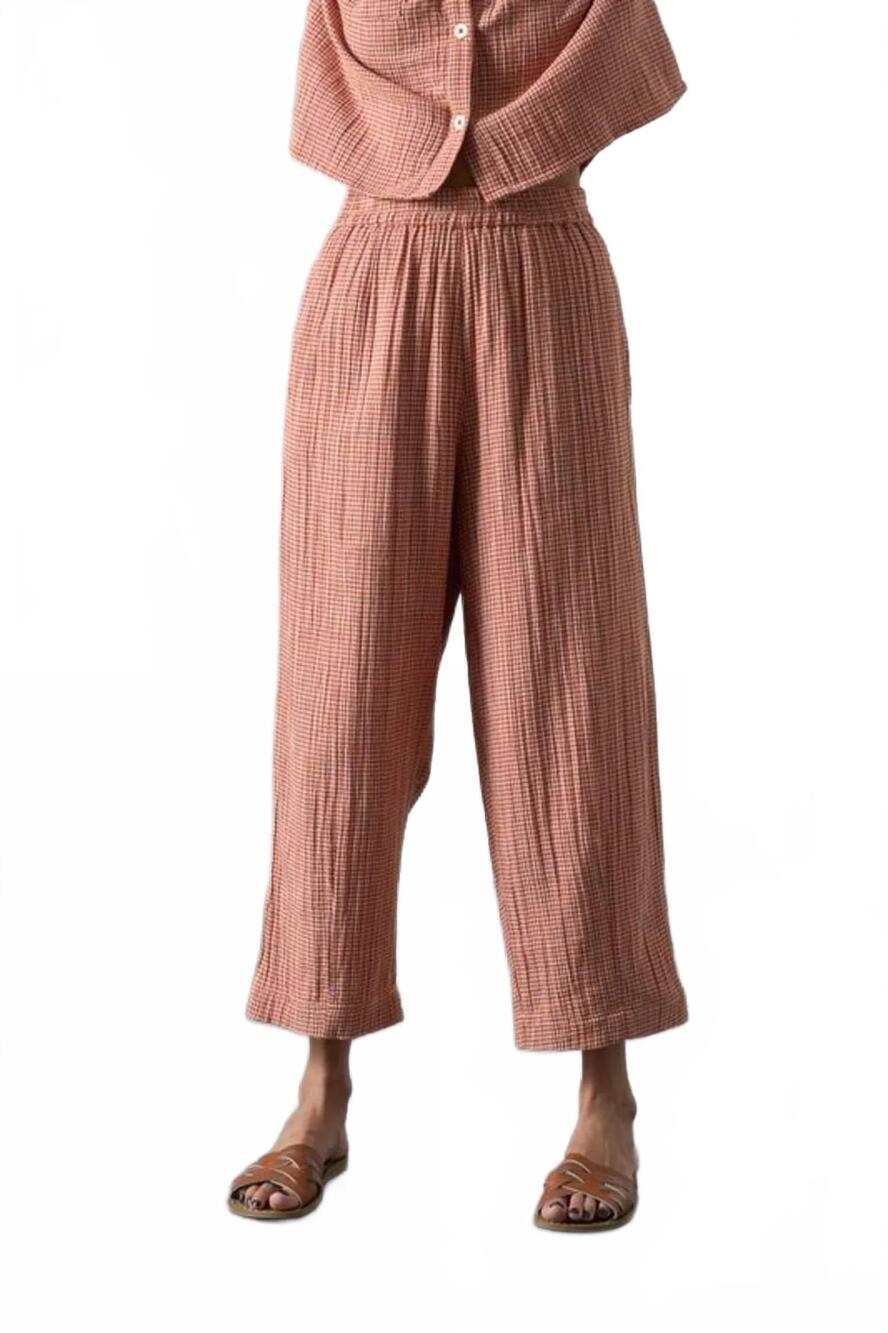 NEW BIBICO clara taper trousers in rust